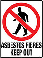 Asbestos Fibres Keep Out