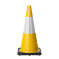 700mm Yellow Cone - Reflective