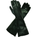 Green PVC  glove - 45cm