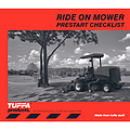 Rideon Mower prestart checklist