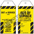 Out Of Service Tags PKT 25 - 145 x 75mm