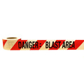 Barricade Tape - DANGER BLAST AREA - 75mm x 100mtrs