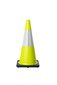 700mm Lime Cone - Reflective