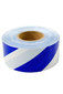 Barricade Tape Blue / White 75mm x 100 mtrs