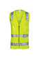 Safety Vest with Zipper, Elastic ribbing panel and ID pocket