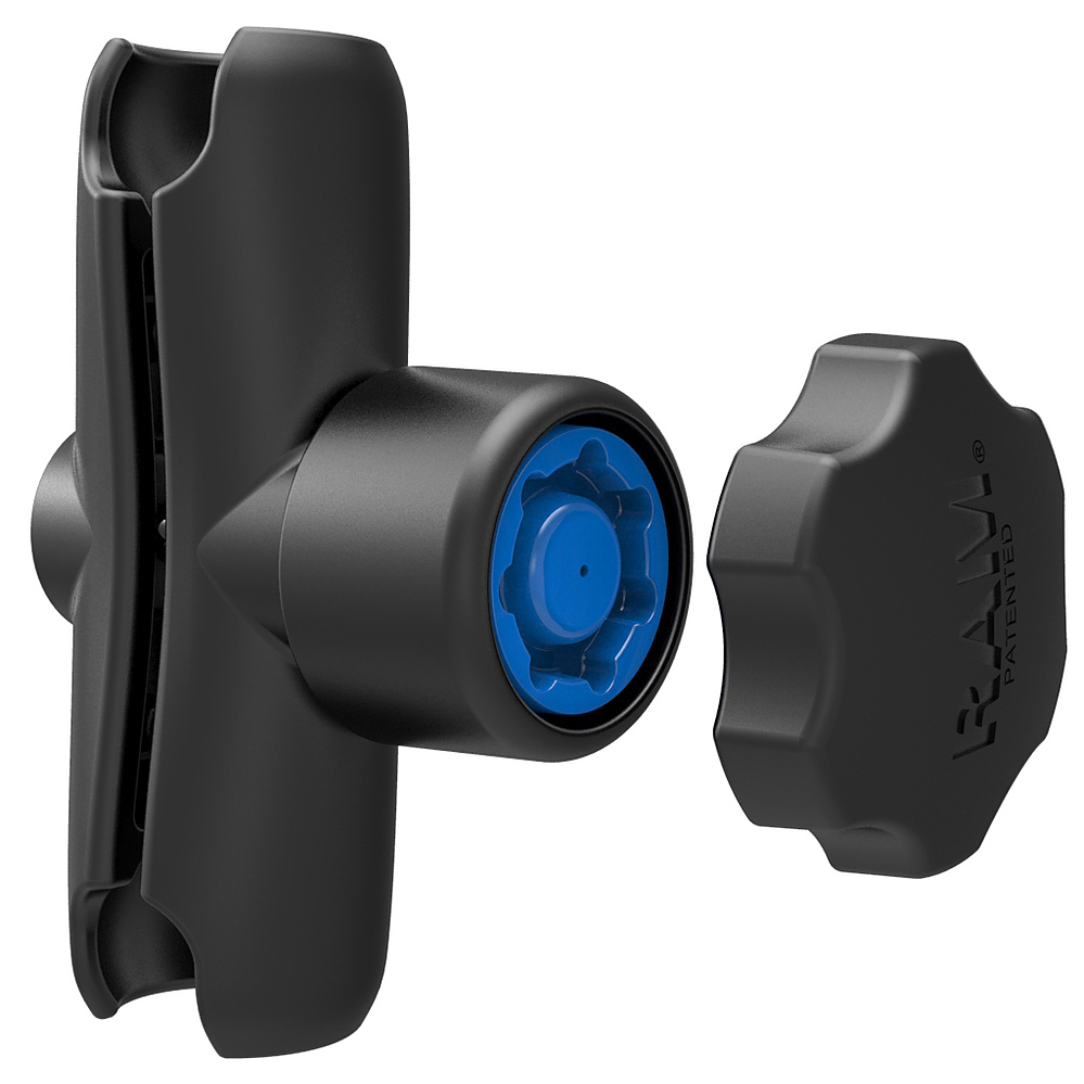 RAM-B-201-SU  RAM Double Socket Arm with Pin-Lock Security Knob and Key Knob for 1inch Balls - Image 1