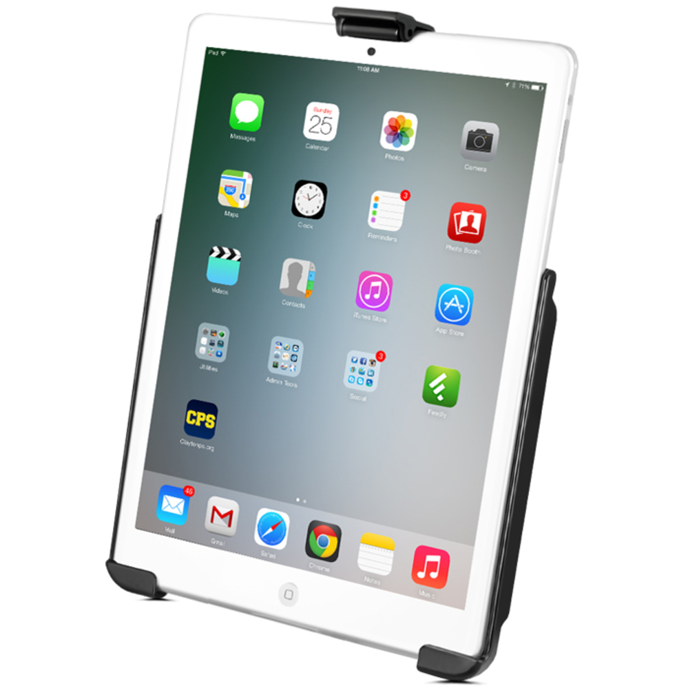 RAM-HOL-AP14U  RAM EZ-ROLLER Cradle for the Apple iPad mini 1-3 WITHOUT CASE, SKIN OR SLEEVE - Image 1