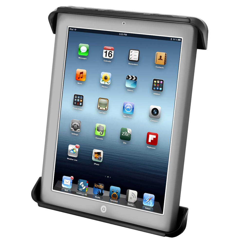 RAM-HOL-TAB3U  RAM Tab-Tite  Cradle for the Apple iPad 1-4 WITH OR WITHOUT LIGHT DUTY CASE - Image 1