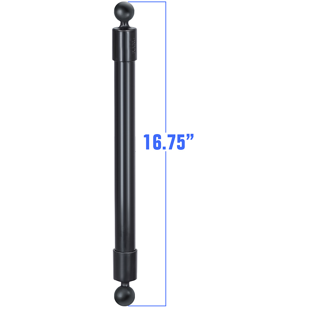 RAP-BB-230-18U  RAM 16.75inch Long Extension Pole with (2 qty) 1inch Diameter Ball Ends - Image 2