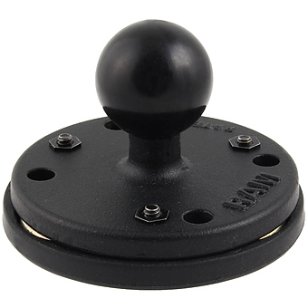more on RAM-B-202-339U  RAM 2.5inch Round Base with the AMPs Hole Pattern, 1inch Ball and Triple Magnetic Base Adapter