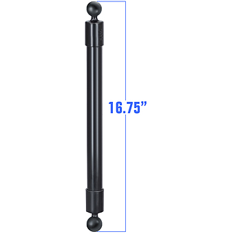more on RAP-BB-230-18U  RAM 16.75inch Long Extension Pole with (2 qty) 1inch Diameter Ball Ends